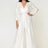 Helena Jumpsuit White Silver
