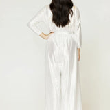 Helena Jumpsuit White Silver