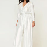 Helena Jumpsuit White Silver