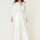 Helena Jumpsuit White Silver