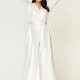 Helena Jumpsuit White Silver