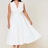 Sorrento Trench Dress White - Clearance Sale