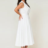 Sorrento Trench Dress White - Clearance Sale