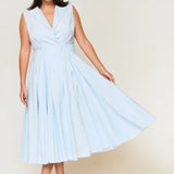 Sorrento Trench Dress Blue & White Stripe - Clearance Sale