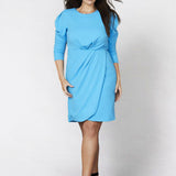Florence Dress Scuba Blue - Clearance Sale