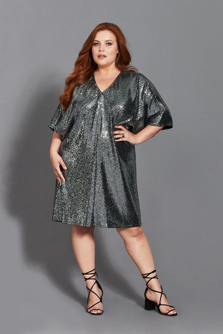Jessica Drape Dress Chroma - Embody Women