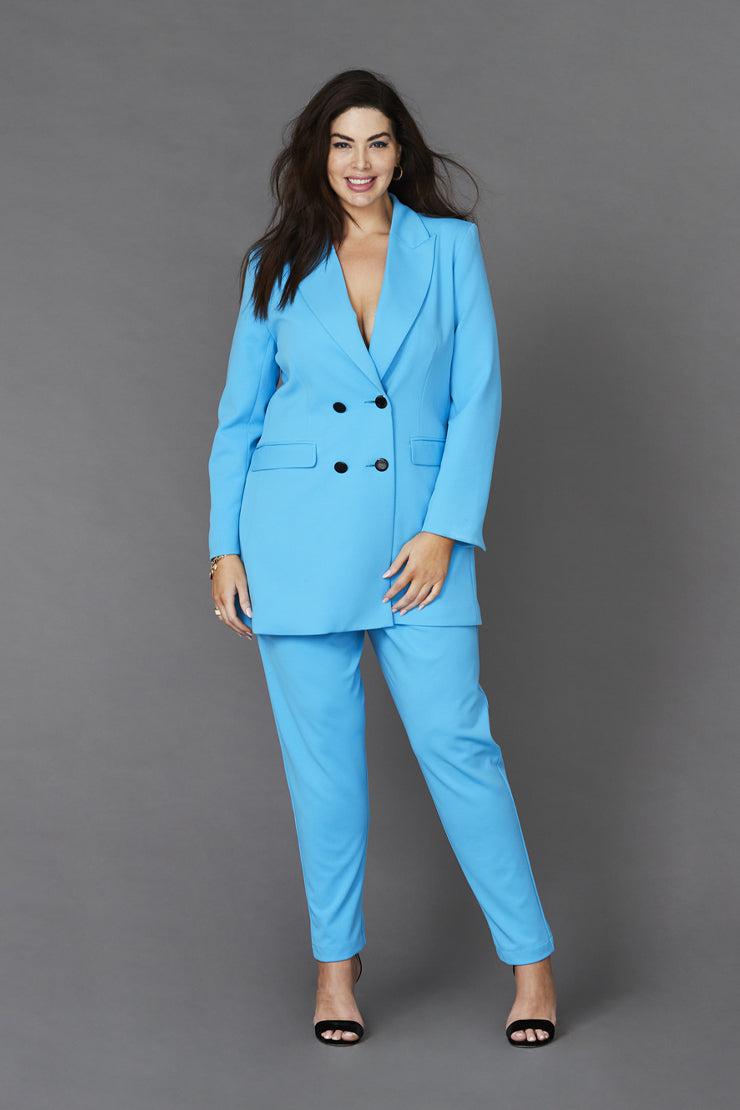 Panama Pant Scuba Blue - Embody Women