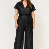 Helena Cap Sleeve Jumpsuit Black