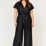 Helena Cap Sleeve Jumpsuit Black