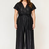 Helena Cap Sleeve Jumpsuit Black