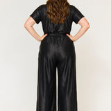Helena Cap Sleeve Jumpsuit Black
