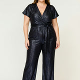 Helena Cap Sleeve Jumpsuit Navy