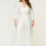 Helena Jumpsuit White Silver