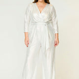 Helena Jumpsuit White Silver