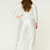 Helena Jumpsuit White Silver