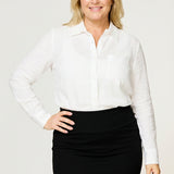 Isla Linen Shirt White