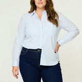 Positano Shirt Blue & White Stripe - Clearance Sale