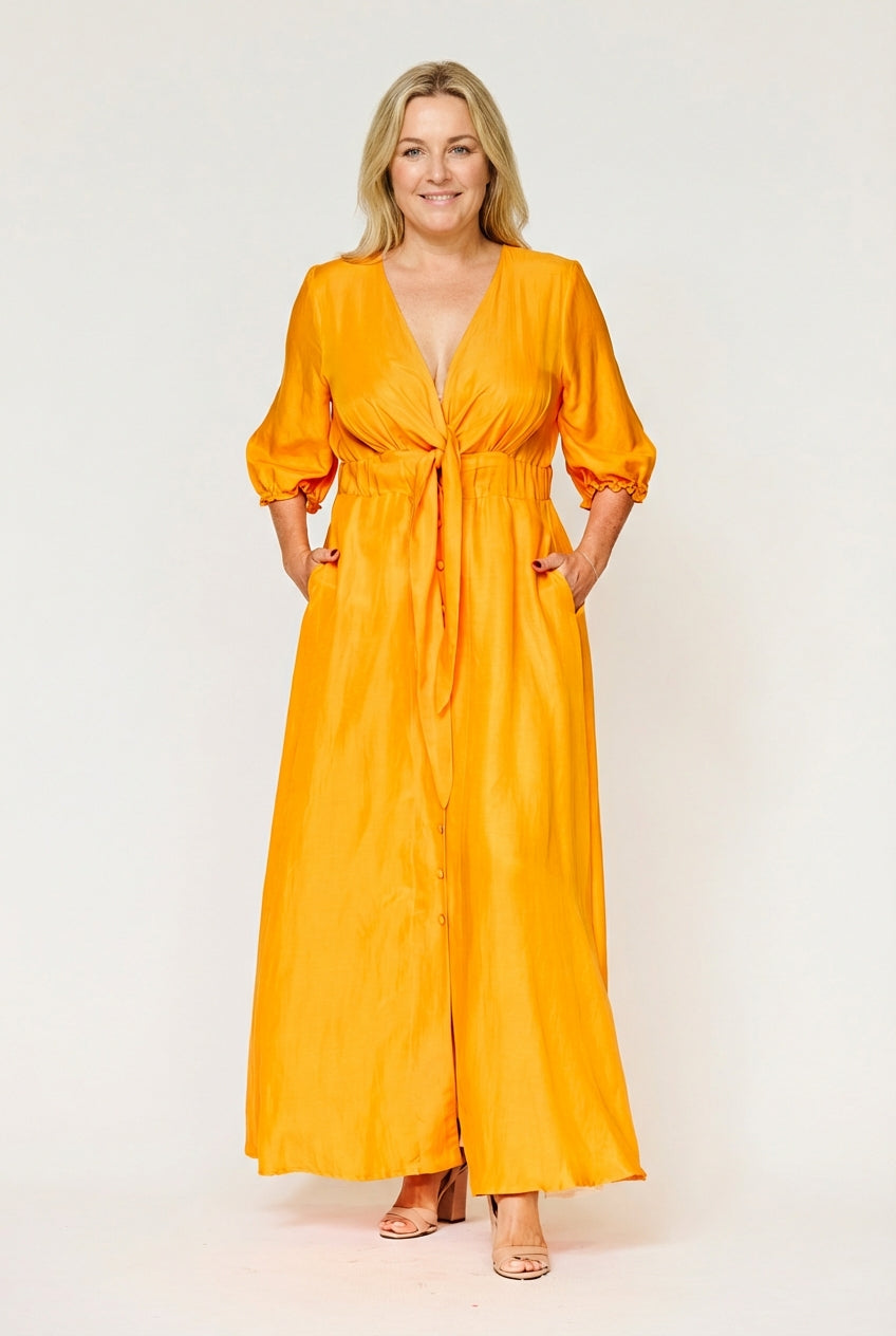 Plus Size Women's Riviere Dress Long Mango Plus Size Women's Riviere Dress Long Mango