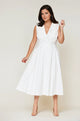 Sorrento Trench Dress White - Clearance Sale