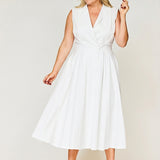 Sorrento Trench Dress White - Clearance Sale