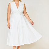 Sorrento Trench Dress White - Clearance Sale
