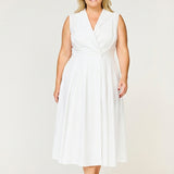 Sorrento Trench Dress White - Clearance Sale