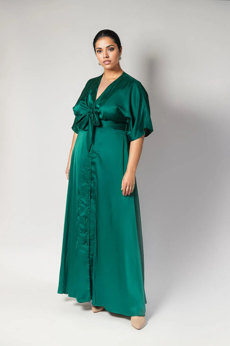 Angelika Dress Emerald - Embody Women