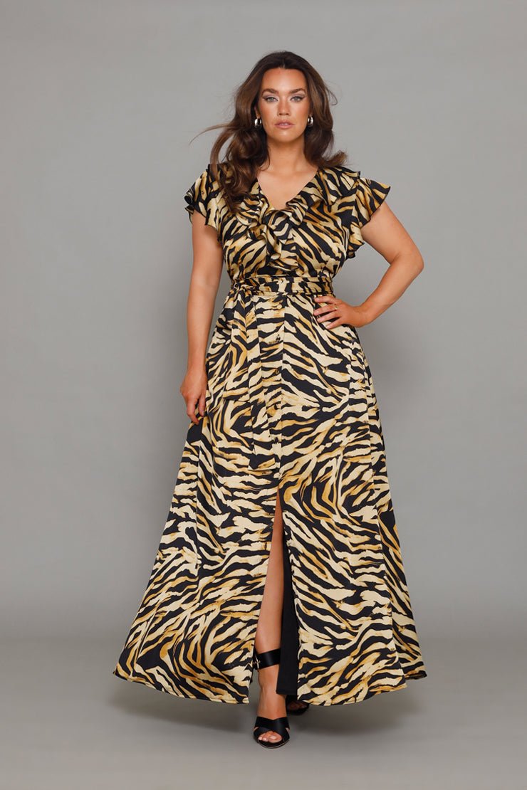 Birkin Tiger Maxi Dress - Embody Women